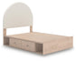 Shapella Full Upholstered Panel Bed with Storage