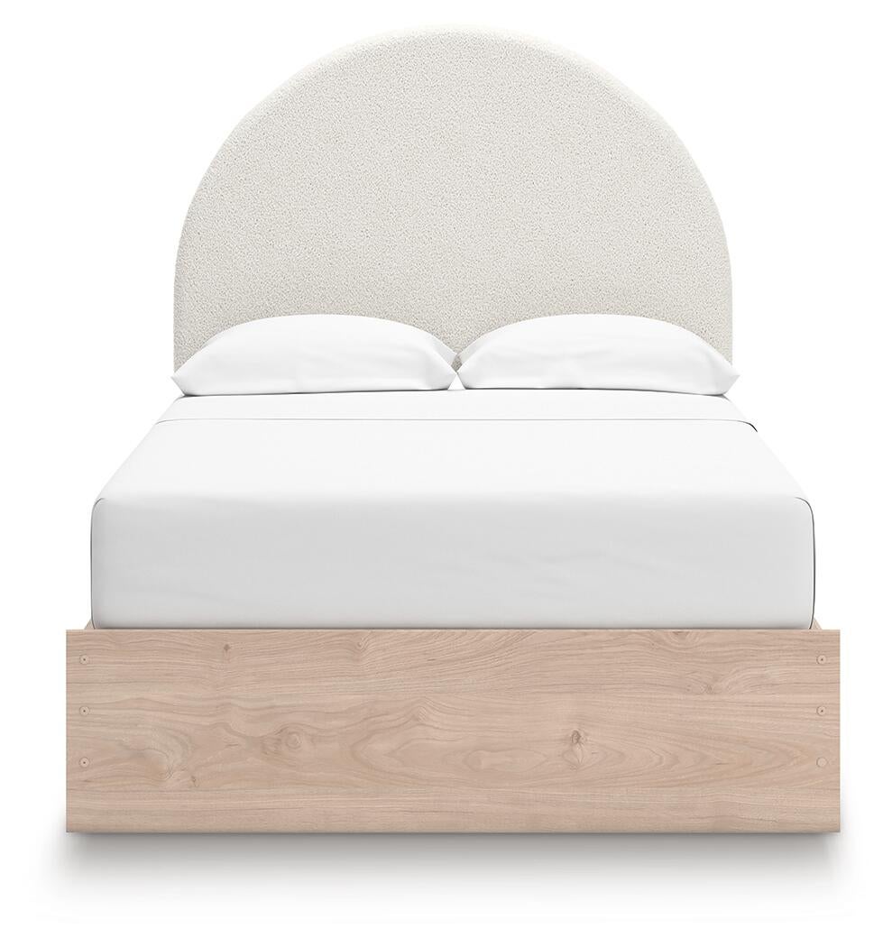 Shapella Full Upholstered Panel Bed with Storage