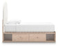Shapella Twin Upholstered Panel Bed with Storage