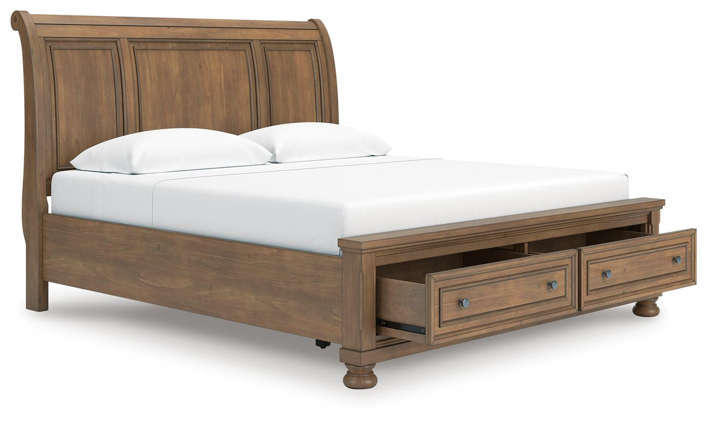 Vandenmore King Storage Sleigh Bed