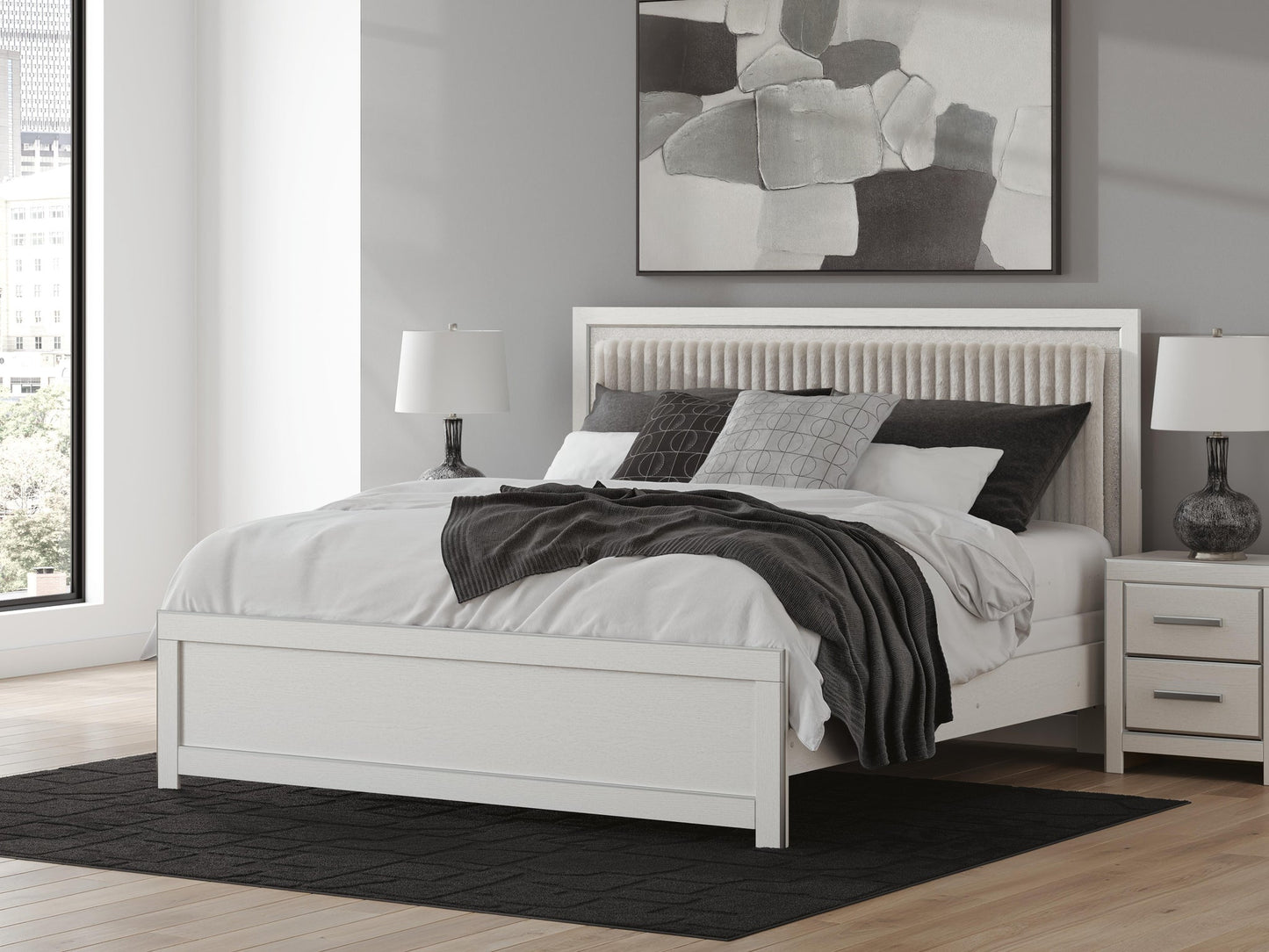 Birmonton King Upholstered Panel Bed