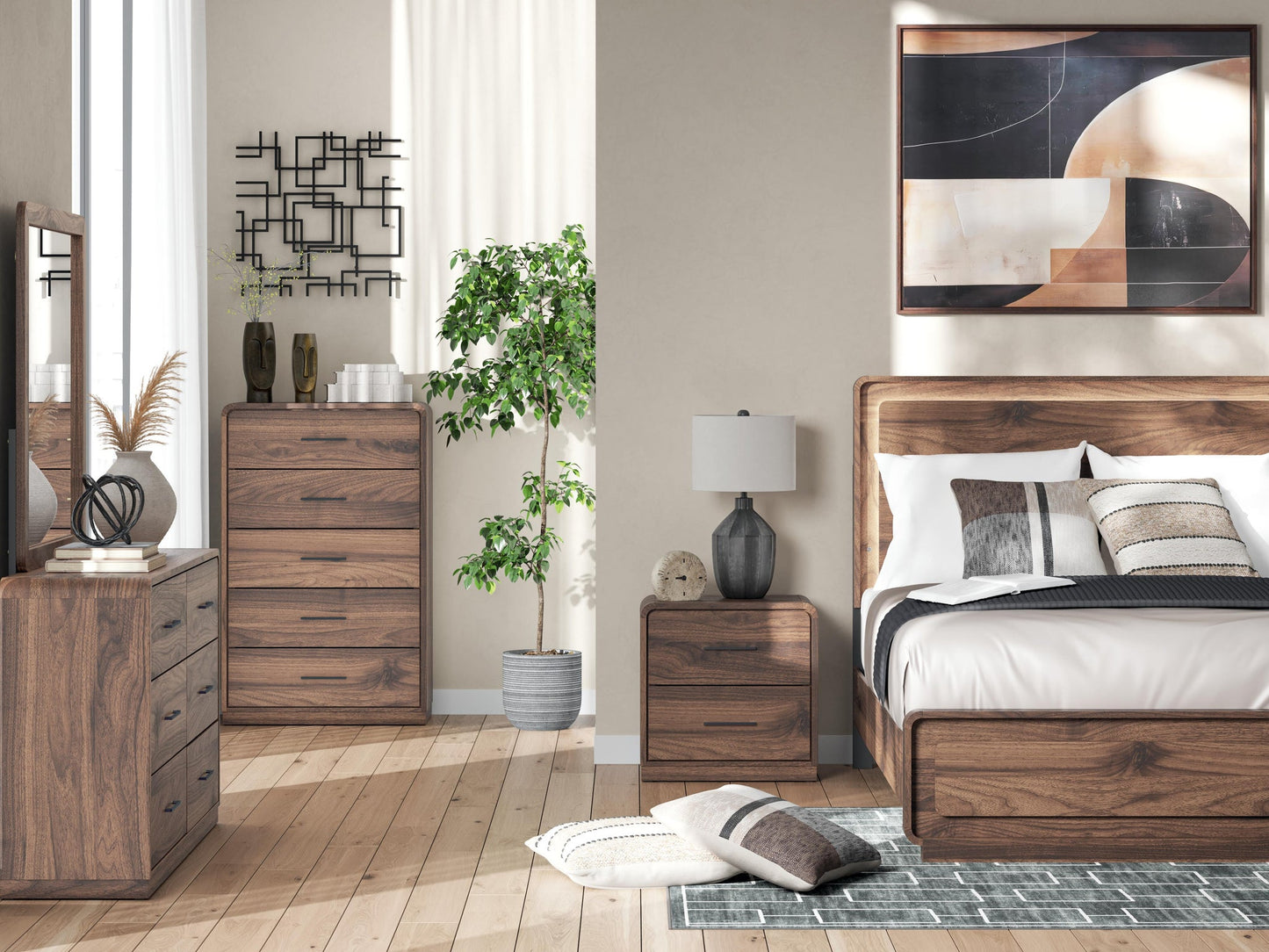 Hollinaze Two Drawer Night Stand
