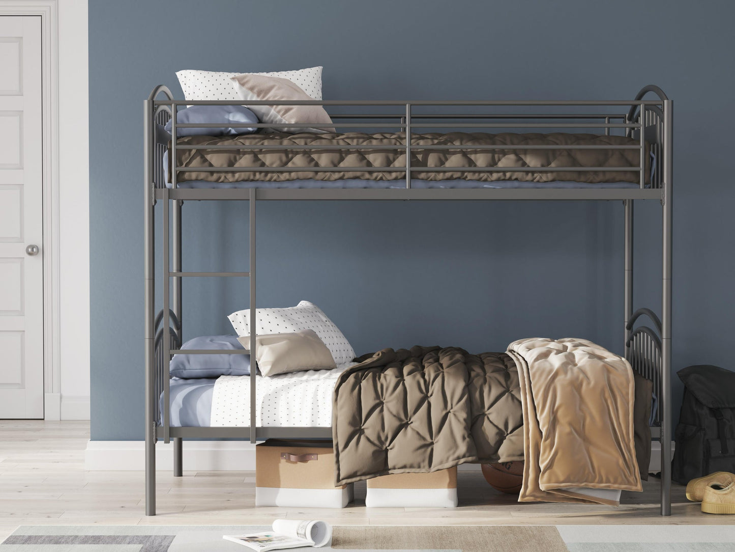 Hilletran Twin/Twin Bunk Bed w/Ladder
