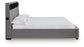 Cayberry California King Upholstered Bed with Wireless Audio
