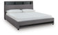 Cayberry King Upholstered Bed with Wireless Audio