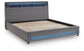 Cayberry King Upholstered Bed with Wireless Audio