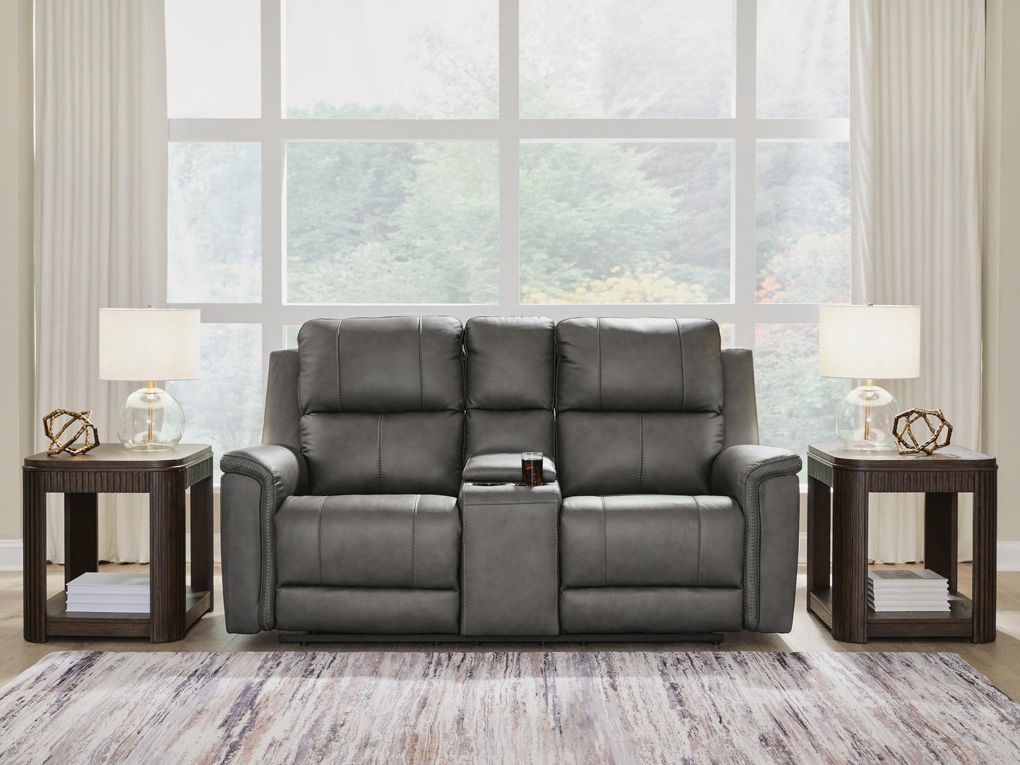 Beryton PWR REC Loveseat/CON/ADJ HDRST