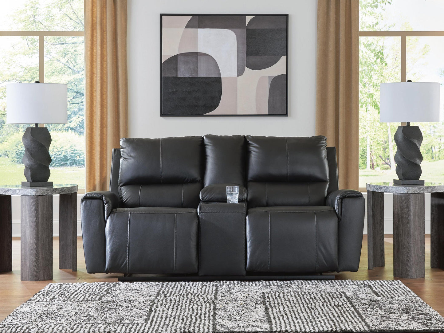 Danemere DBL Rec Loveseat w/Console