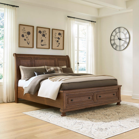 Havenstein California King Sleigh Storage Bed