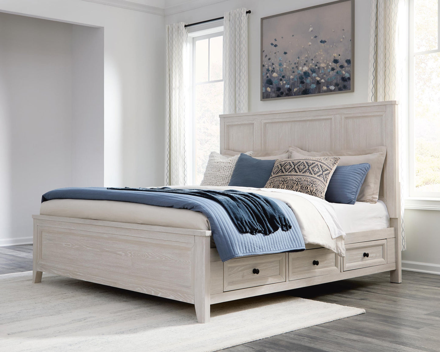 Cressenda California King Panel Storage Bed