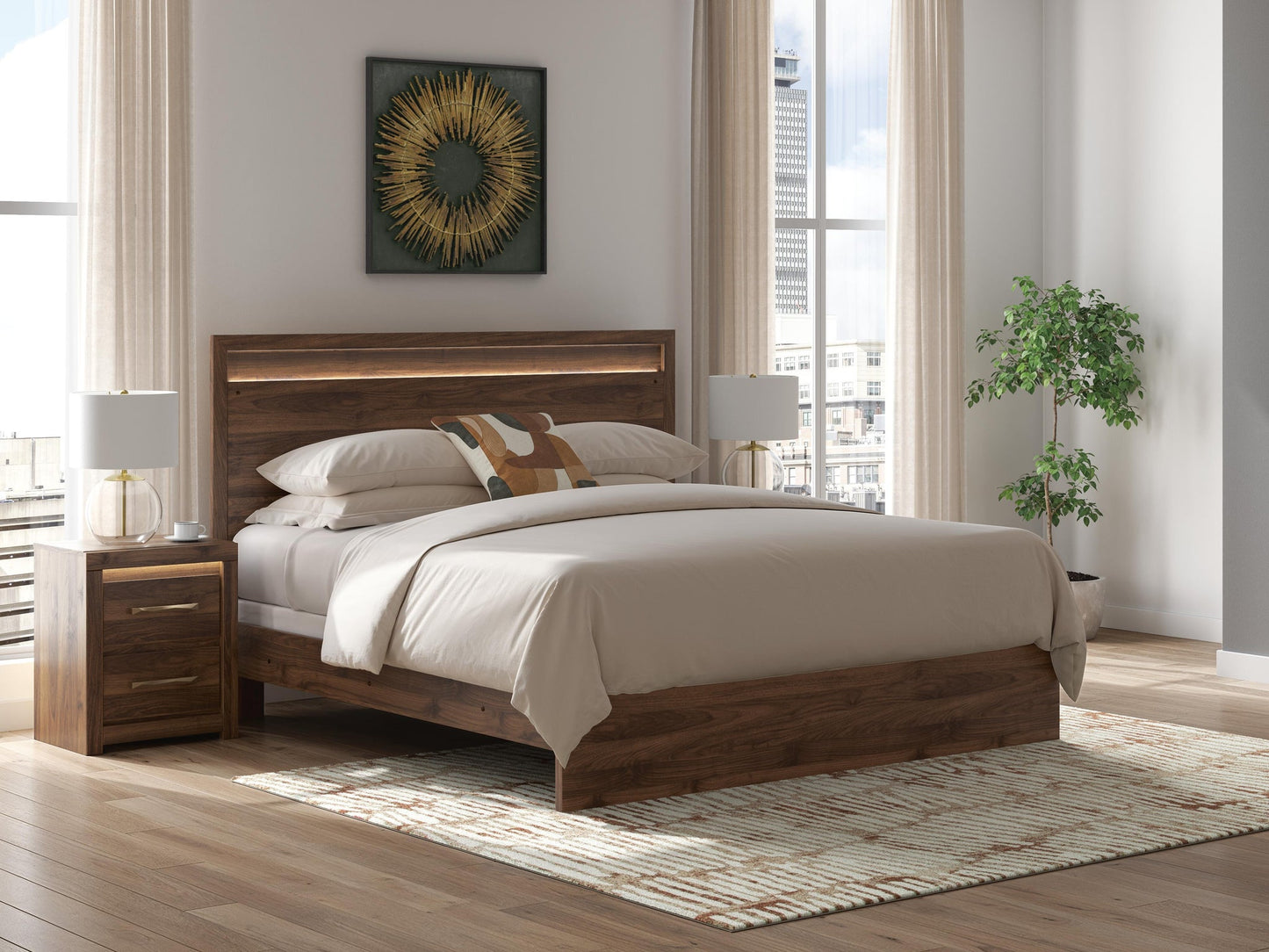 Breckori King Panel Bed