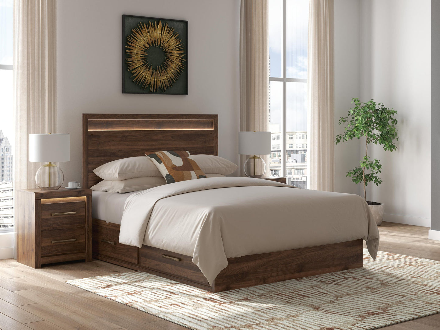 Breckori Queen Panel Bed with Storage