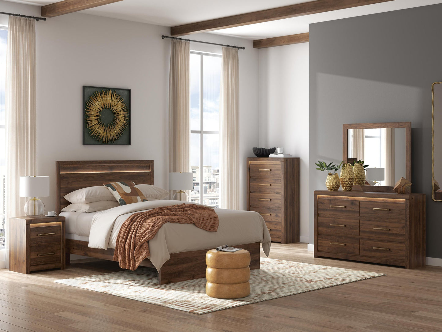 Breckori Queen Panel Bed