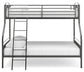 Hilletran Twin/Full Bunk Bed w/Ladder