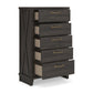 Brazen Valley Five Drawer Chest