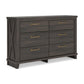 Brazen Valley Six Drawer Dresser