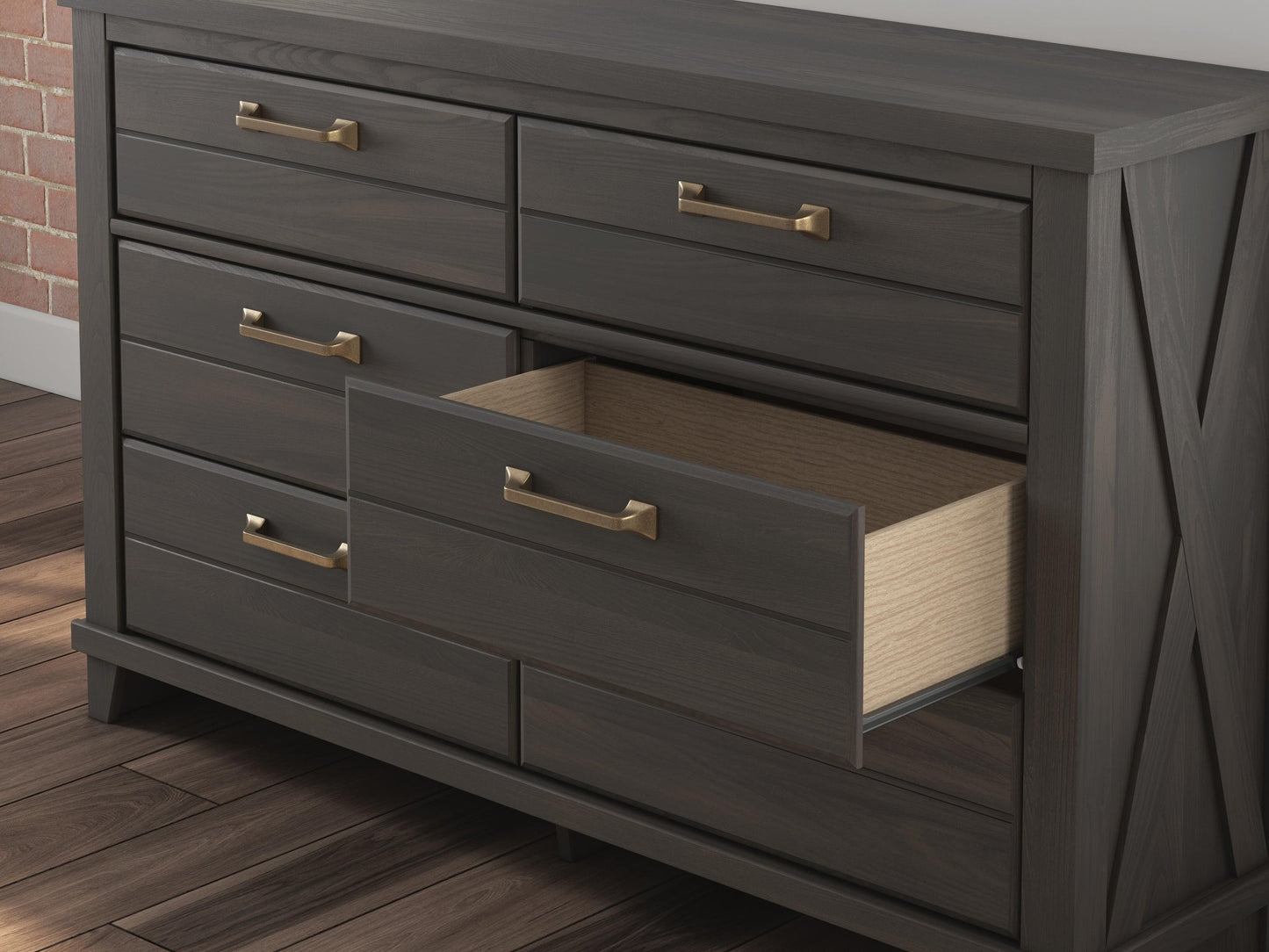 Brazen Valley Six Drawer Dresser