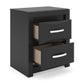 Jeffon Two Drawer Night Stand