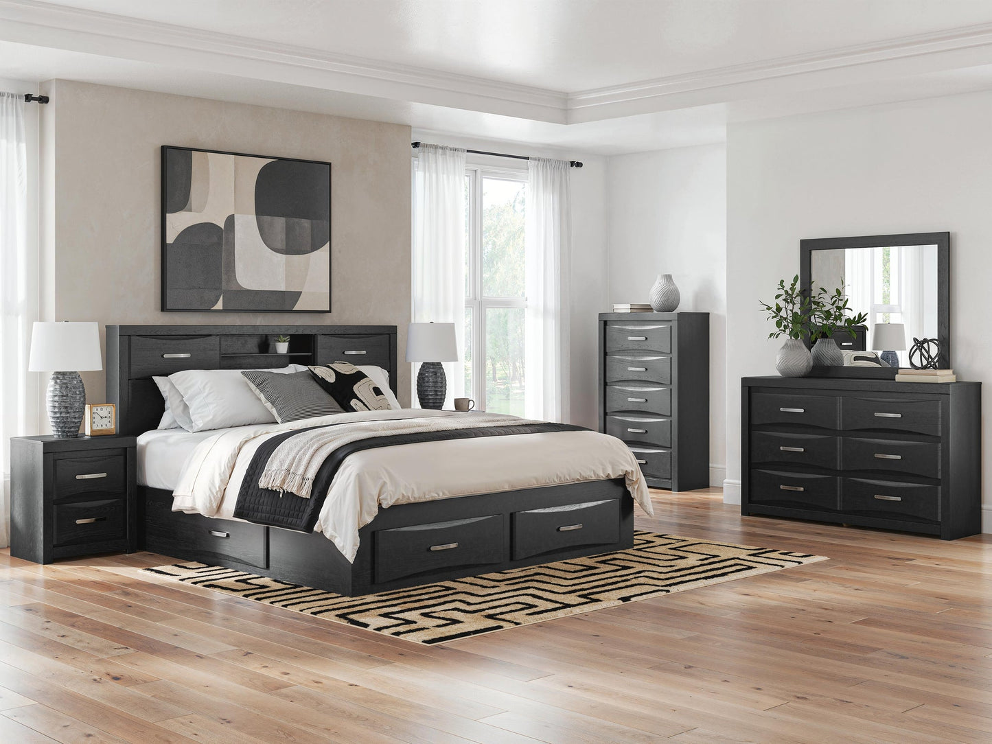 Jeffon Five Drawer Chest