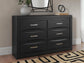 Jeffon Six Drawer Dresser