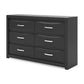 Jeffon Six Drawer Dresser