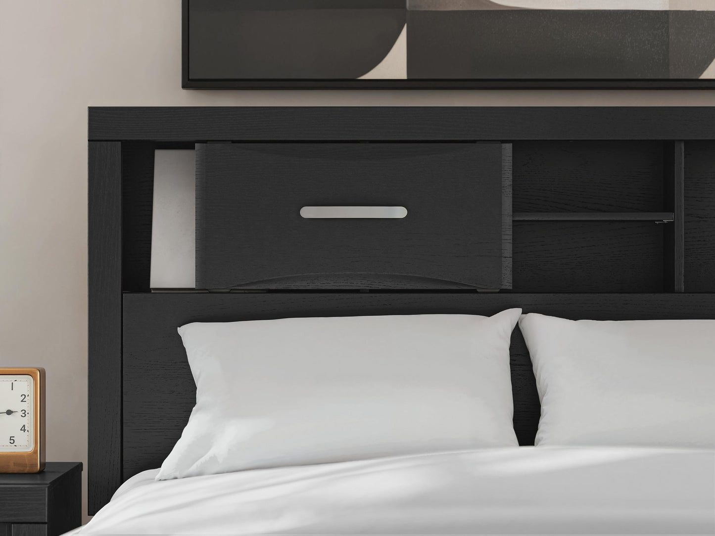 Jeffon Full Bookcase Storage Bed