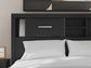 Jeffon Full Bookcase Storage Bed