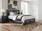 Jeffon Queen Bookcase Storage Bed