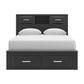 Jeffon Queen Bookcase Storage Bed