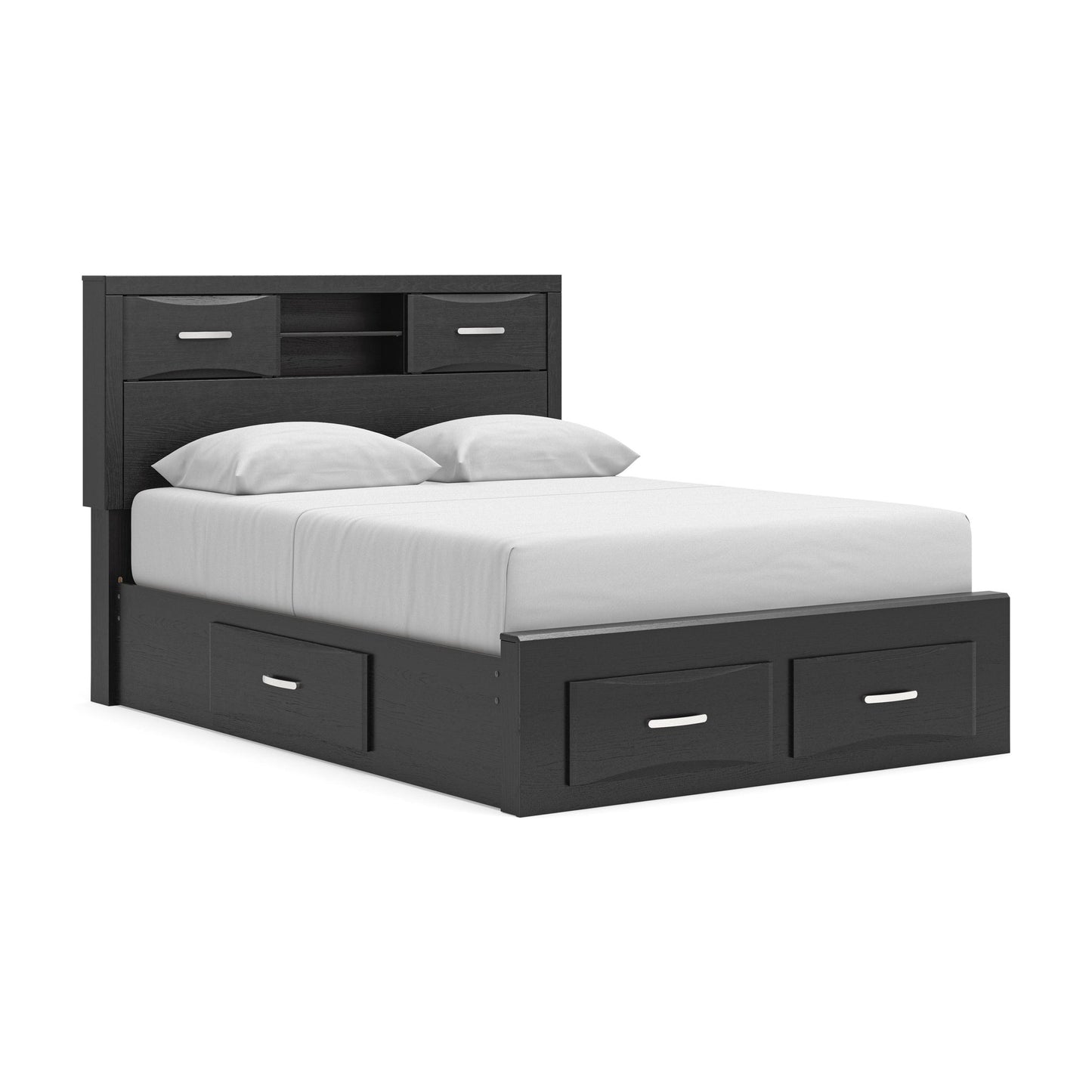 Jeffon Queen Bookcase Bed with Storage