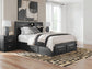Jeffon Queen Bookcase Bed with Storage