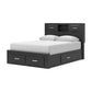 Jeffon Queen Bookcase Bed with Storage