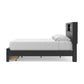 Jeffon King Bookcase Storage Bed
