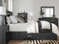 Jeffon Queen Bookcase Bed with Storage
