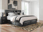 Jeffon King Bookcase Bed with Storage