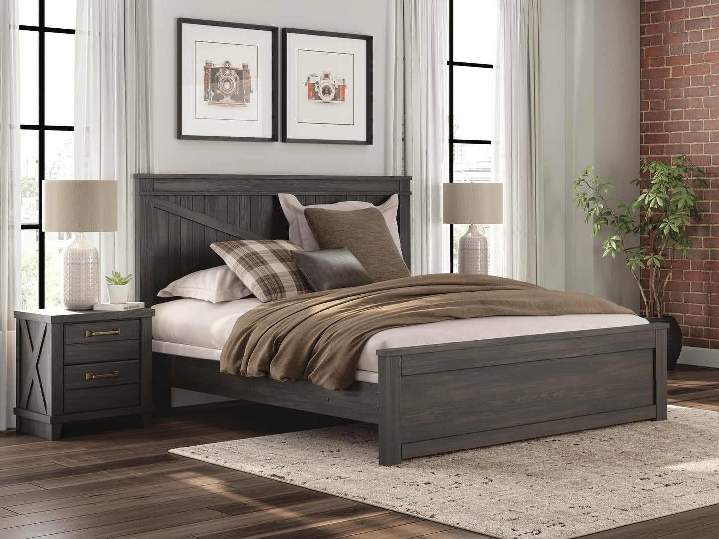 Brazen Valley King Panel Bed