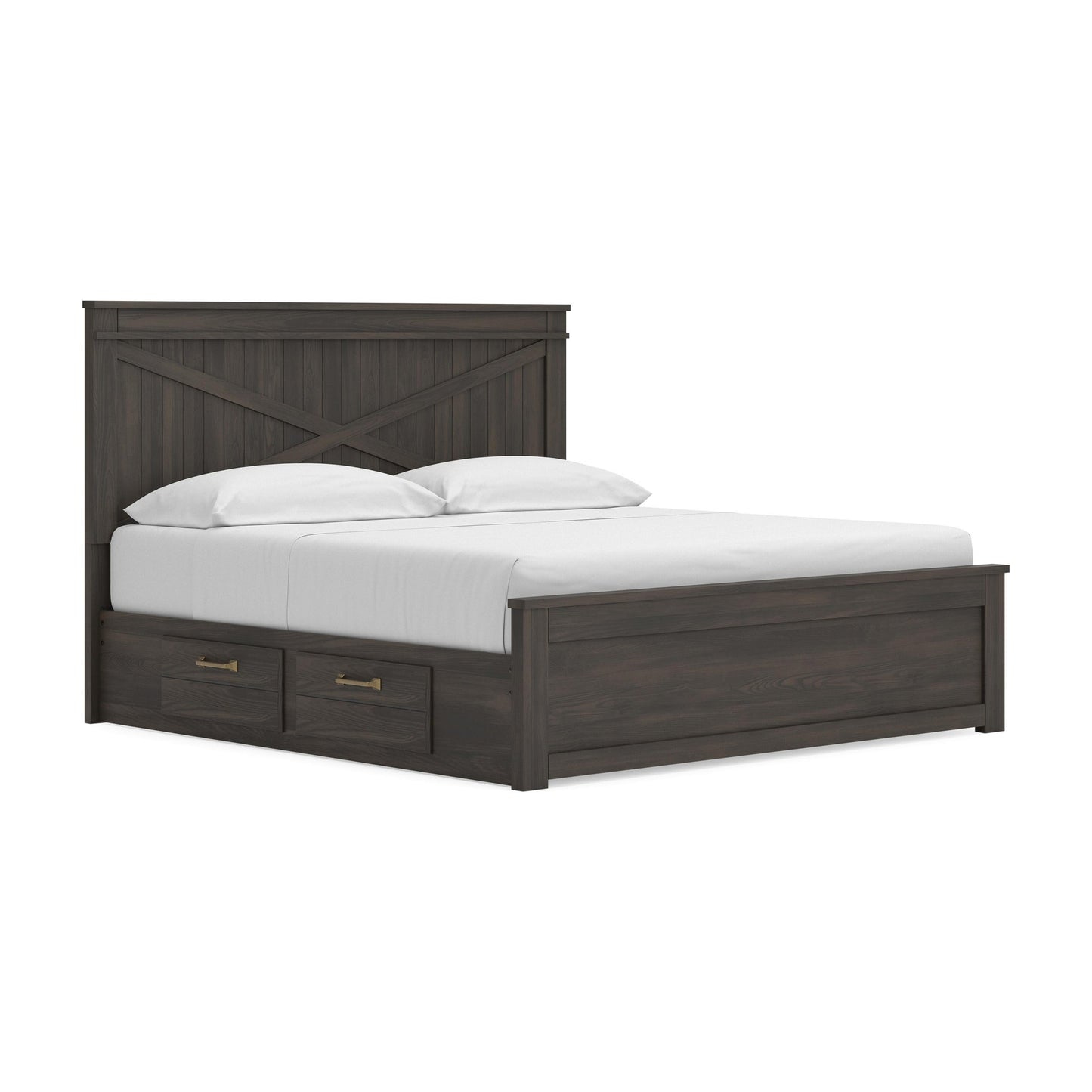 Brazen Valley King Panel Platform Bed with Storage
