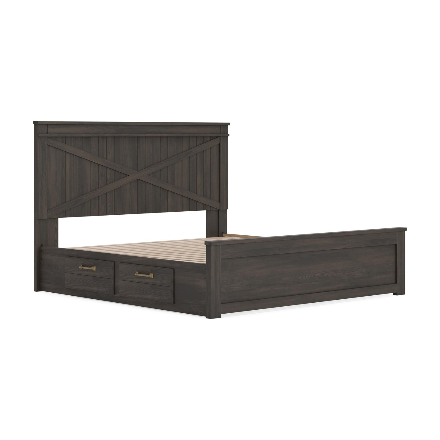 Brazen Valley King Panel Platform Bed with Storage
