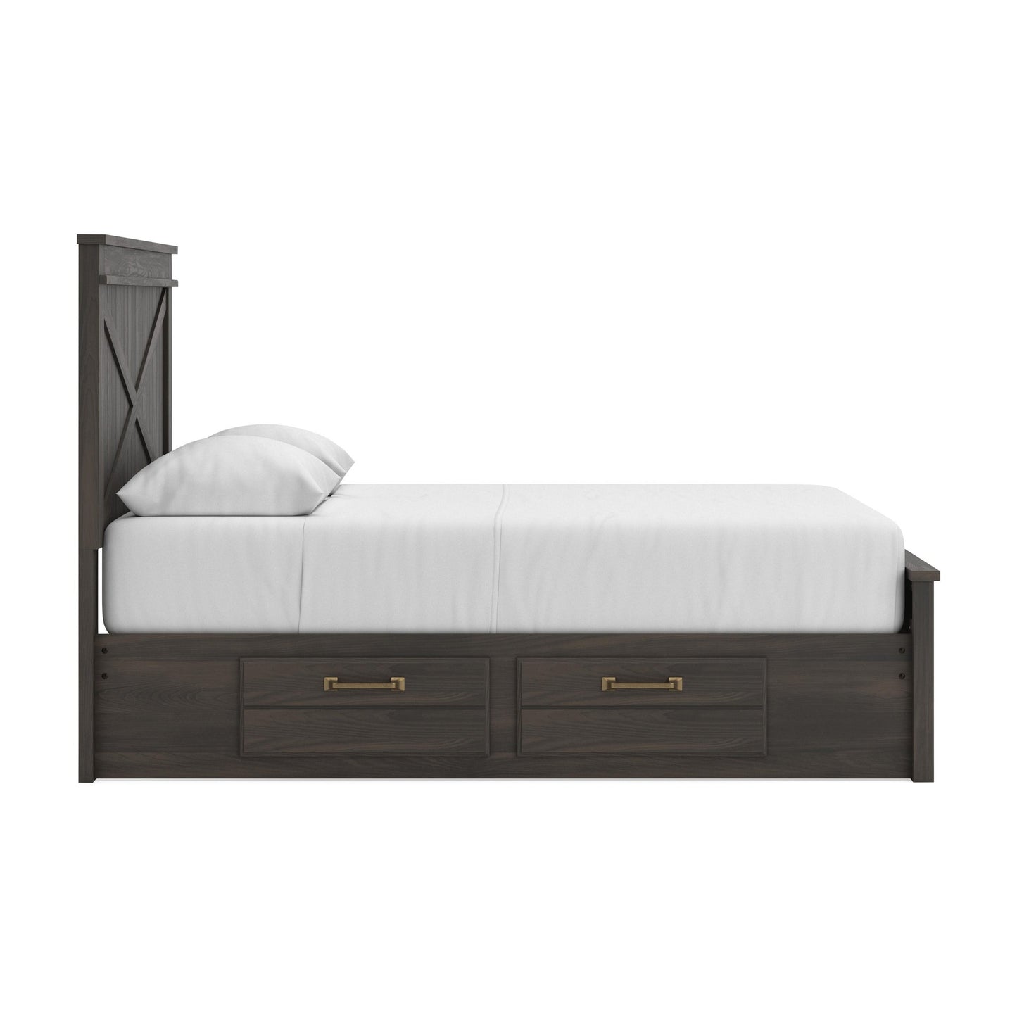 Ashley Express - Brazen Valley Queen Panel Bed with 2 Sided Storage