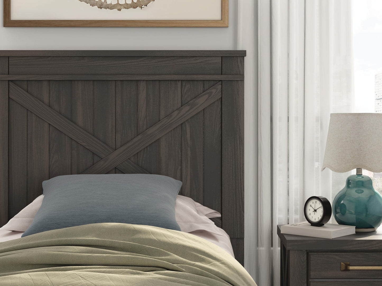 Ashley Express - Brazen Valley Twin Panel Bed with 2 Sided Storage