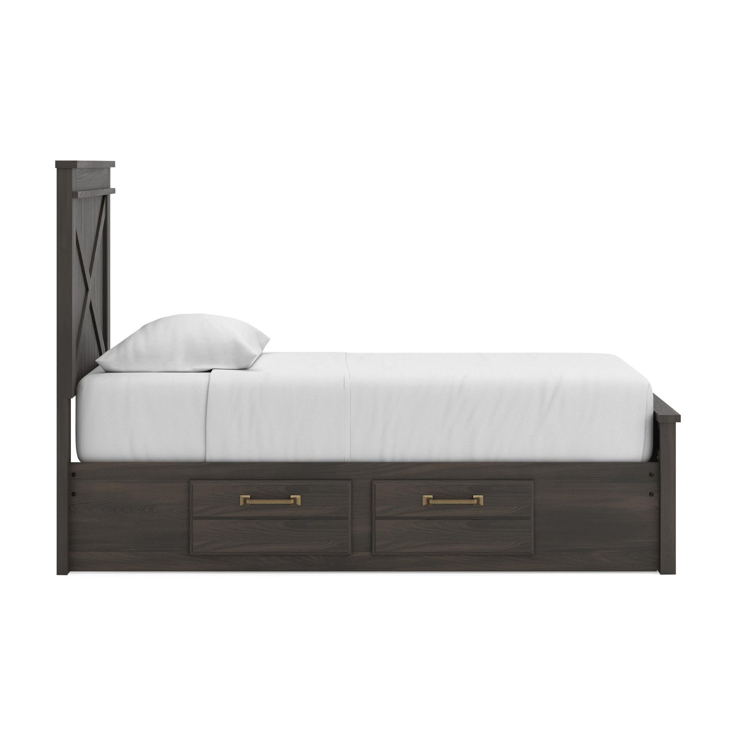 Ashley Express - Brazen Valley Twin Panel Bed with 2 Sided Storage