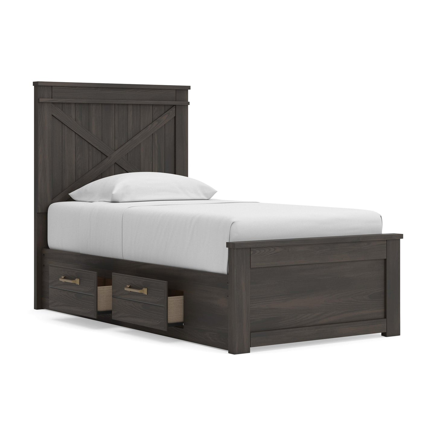 Ashley Express - Brazen Valley Twin Panel Bed with Storage
