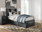 Jeffon Twin Bookcase Storage Bed