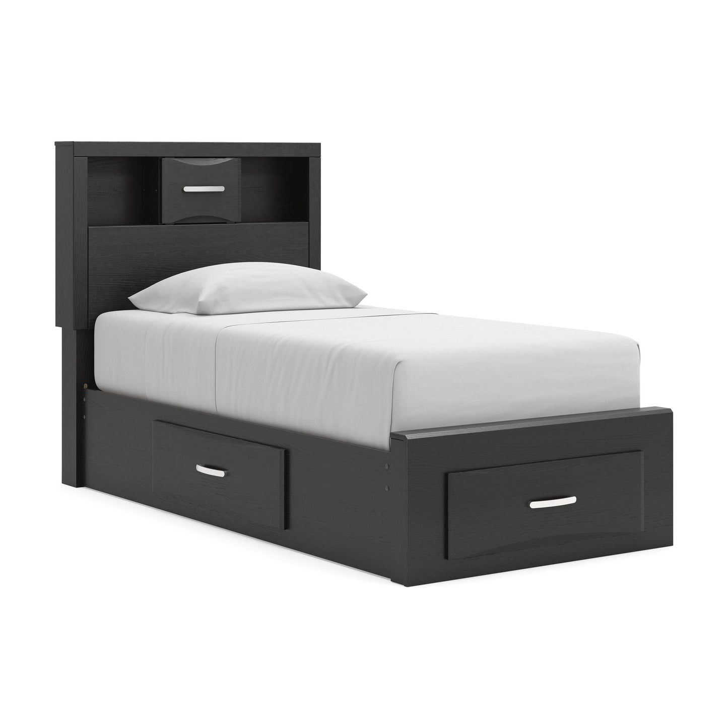Jeffon Twin Bookcase Storage Bed