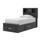 Jeffon Twin Bookcase Storage Bed