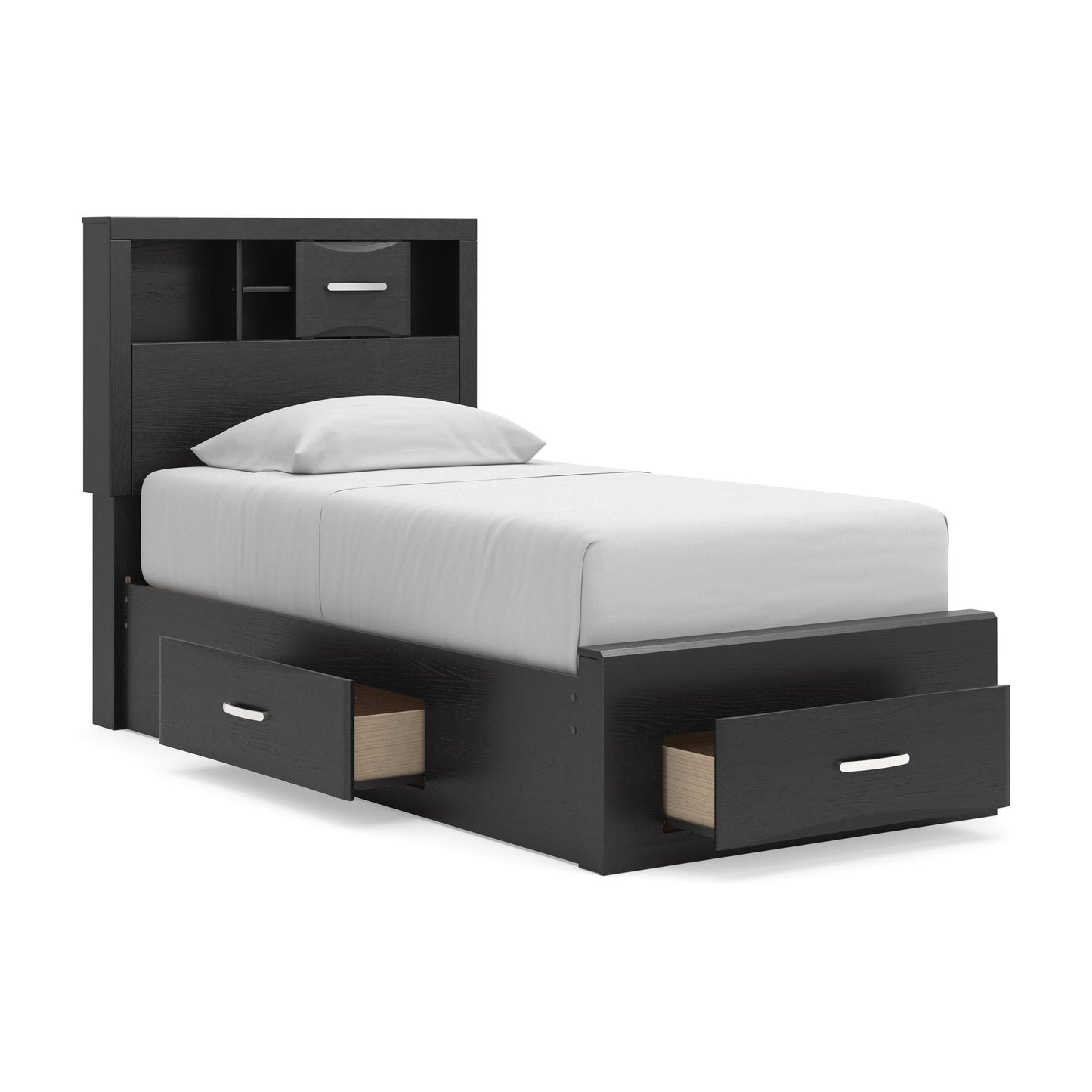 Jeffon Twin Bookcase Storage Bed
