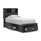 Jeffon Twin Bookcase Storage Bed