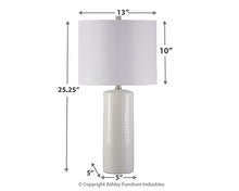 Load image into Gallery viewer, Ashley Express - Steuben Ceramic Table Lamp (2/CN)
