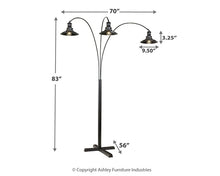 Load image into Gallery viewer, Ashley Express - Sheriel Metal Arc Lamp (1/CN)

