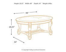 Load image into Gallery viewer, Ashley Express - Norcastle Oval Cocktail Table
